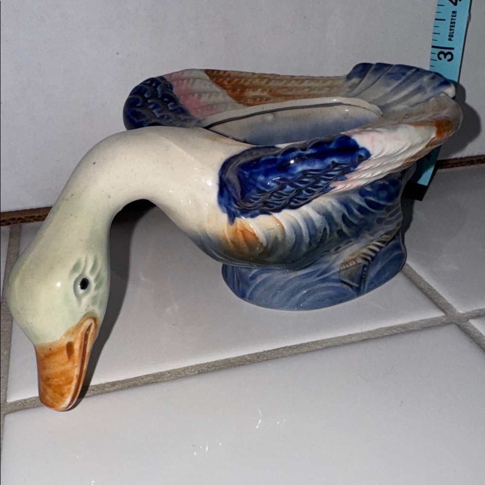 OCCUPIED  JAPAN Duck planter Figurine 🐈‍⬛